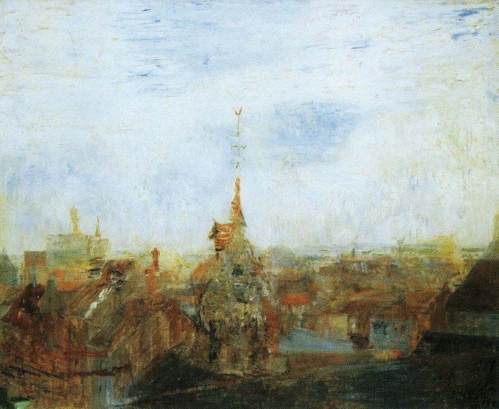 Rooftops of Ostend, detail