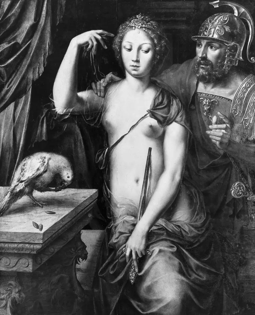 Lucretia, by Vincent Sellaer, paint, 1540