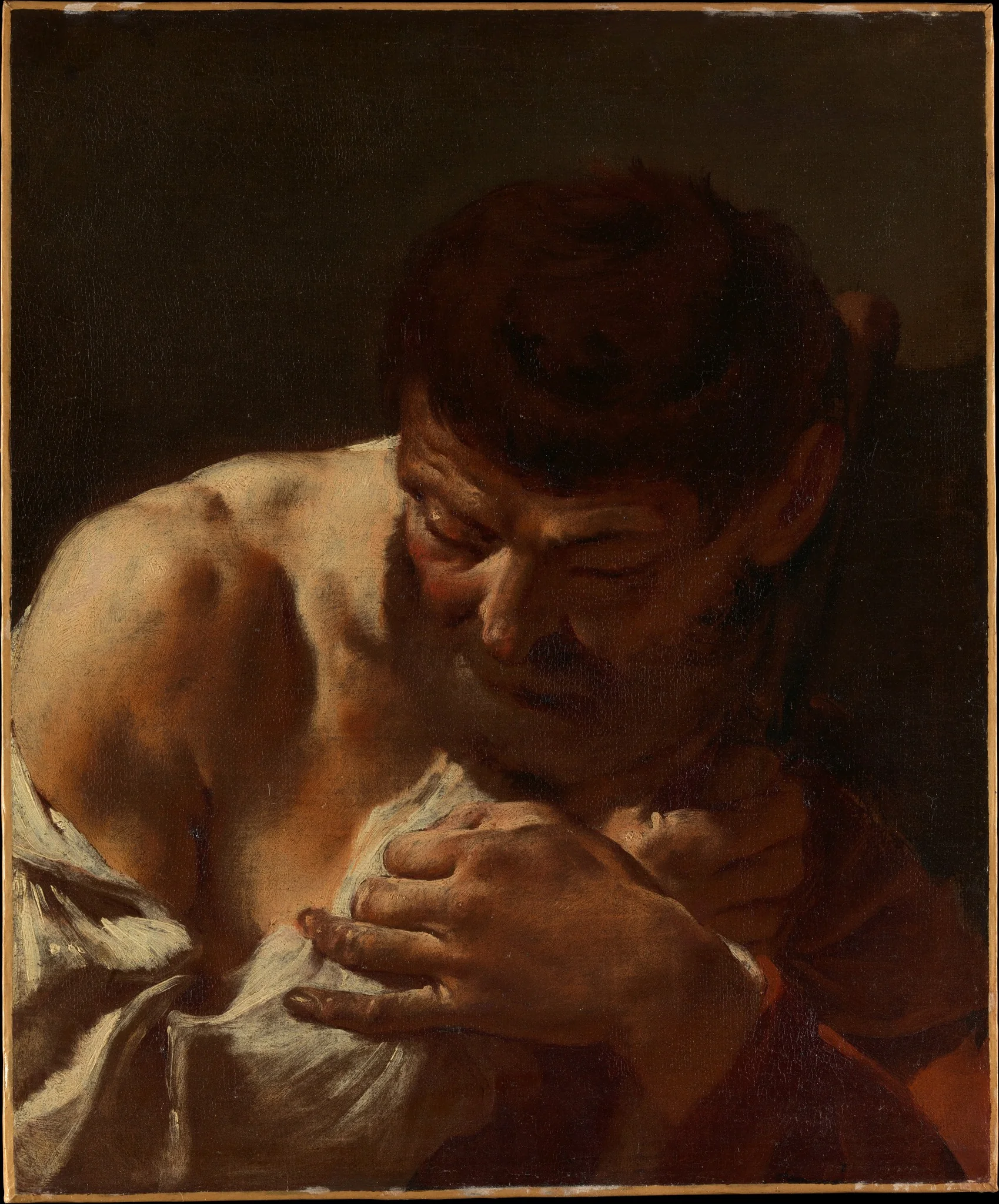 Bust of a Man (Saint Matthias?), detail