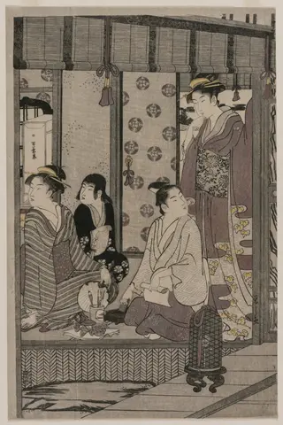 Morning Glory (from the series The Tale of Genji in Elegant Modern Dress), by Chôbunsai Eishi, 1790