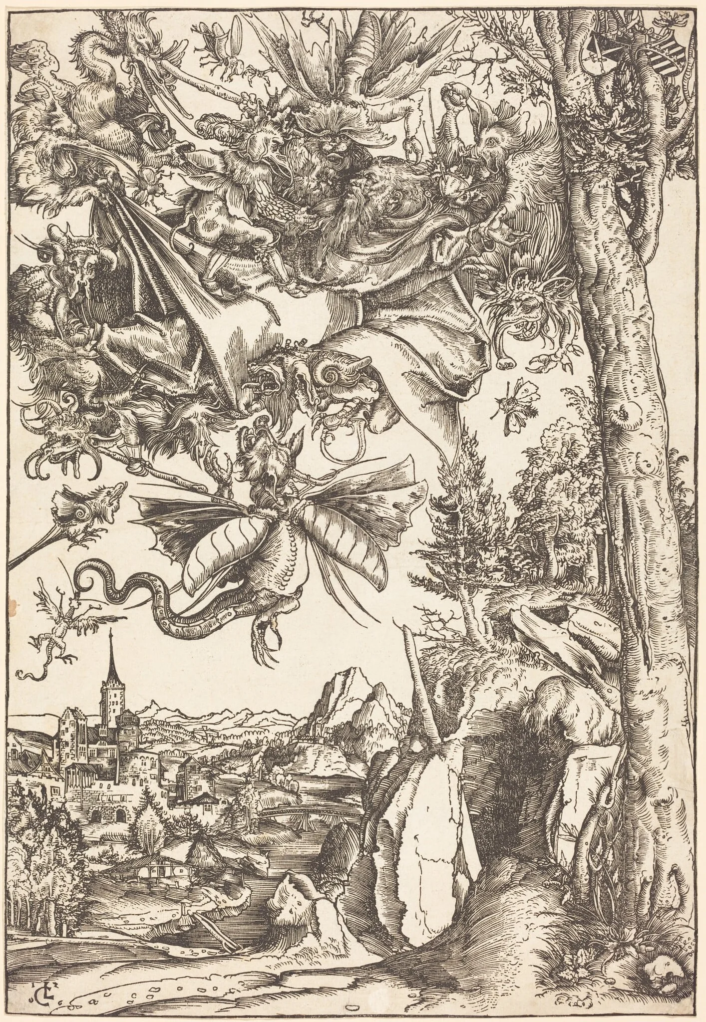 The Temptation of Saint Anthony, detail