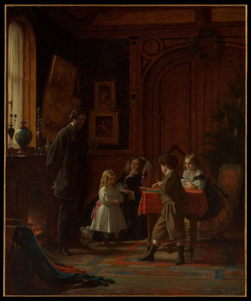 Christmas-Time, The Blodgett Family, detail