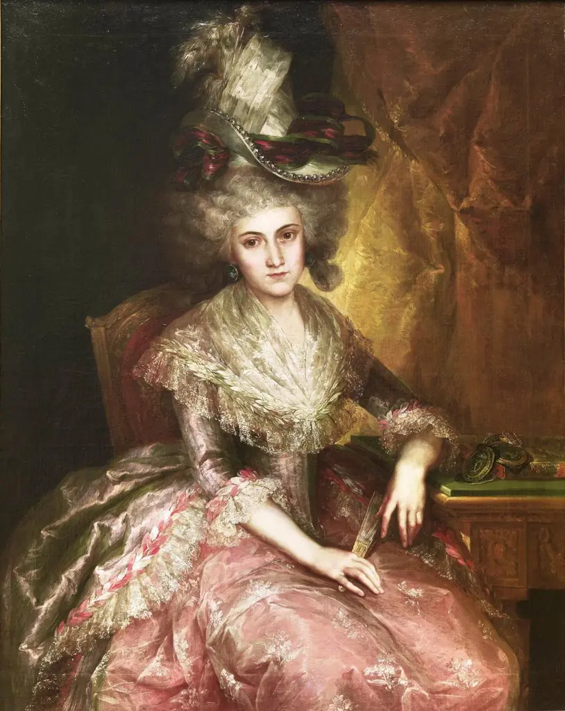 María Pilar de la Cerda y Marín de Resende, Duchess of Nájera, by Vicente López Portaña, oil, 1798