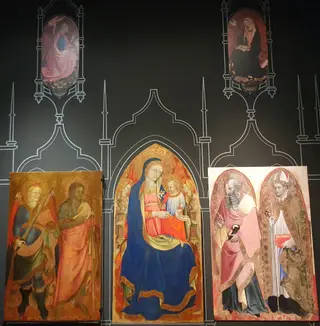 Polyptych of Sant'Agostino, Nicosia, by Alvaro Pirez d'Evora, unspecified, 1425