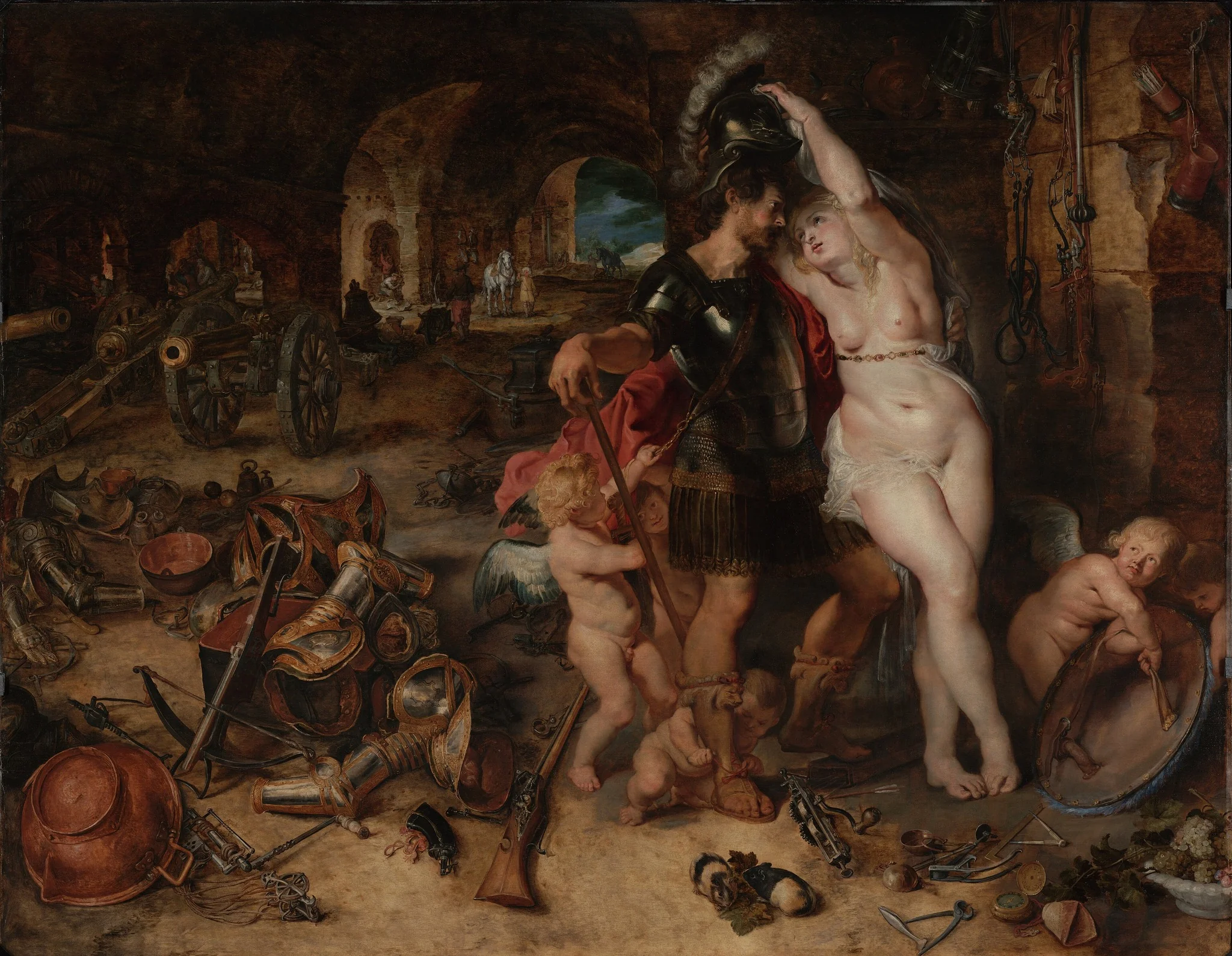 The Return from War: Mars Disarmed by Venus, detail