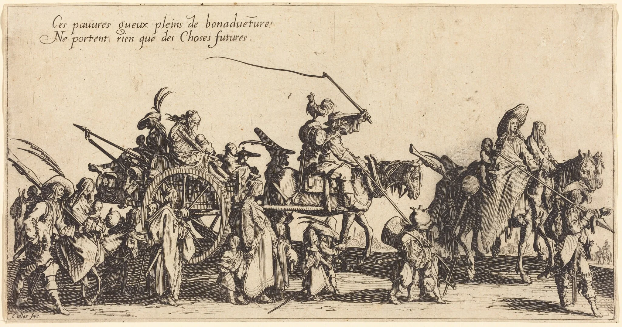 The Bohemians Marching: The Rear Guard, detail
