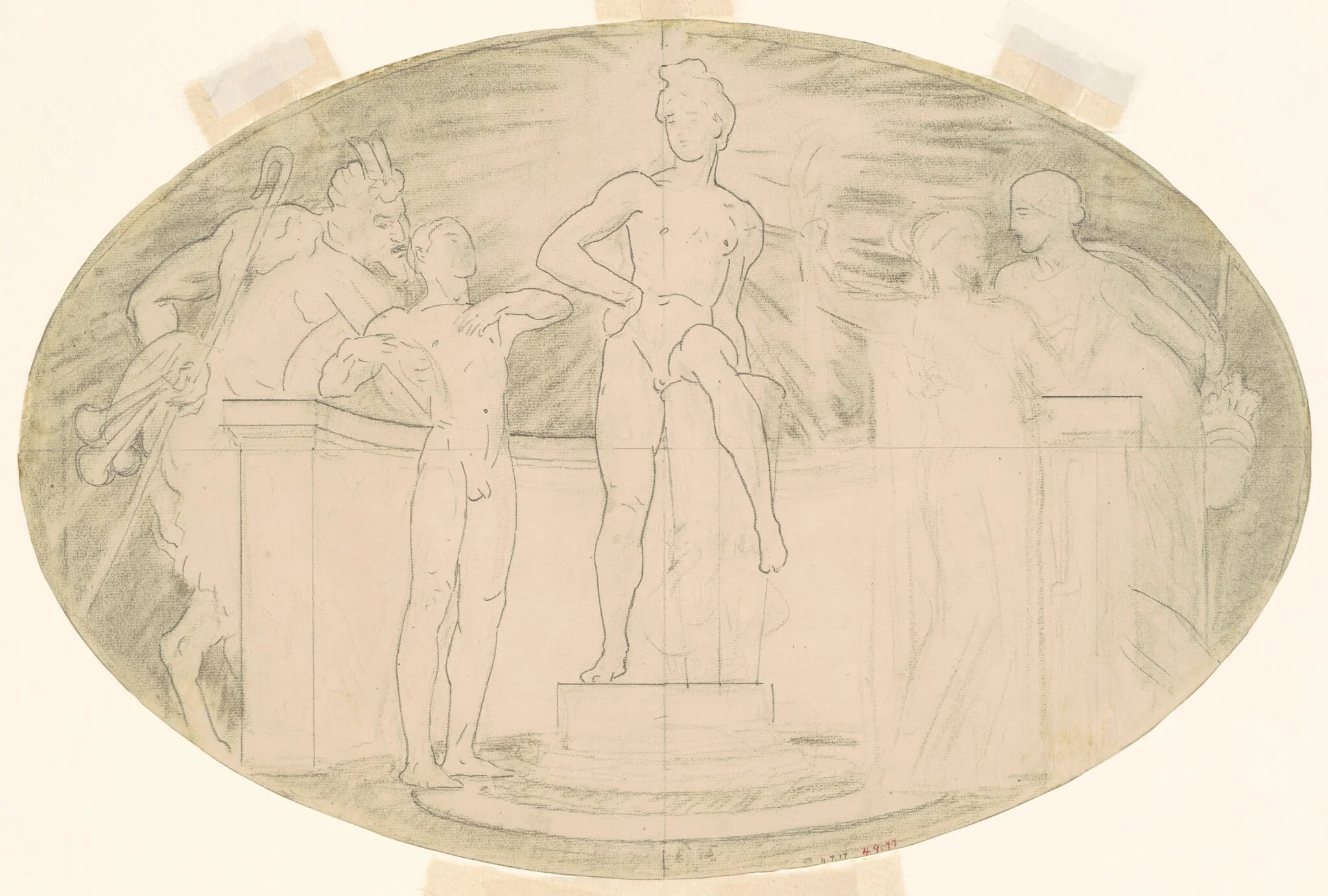Study for "Classic and Romantic Art", detail