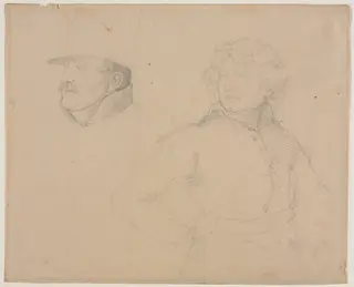 Study of Two Soldiers, by Théodore Géricault, 1818
