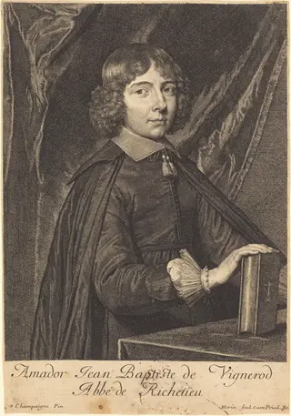 Jean Baptiste Amidor Vignerod, by Jean Morin, ink, 1625