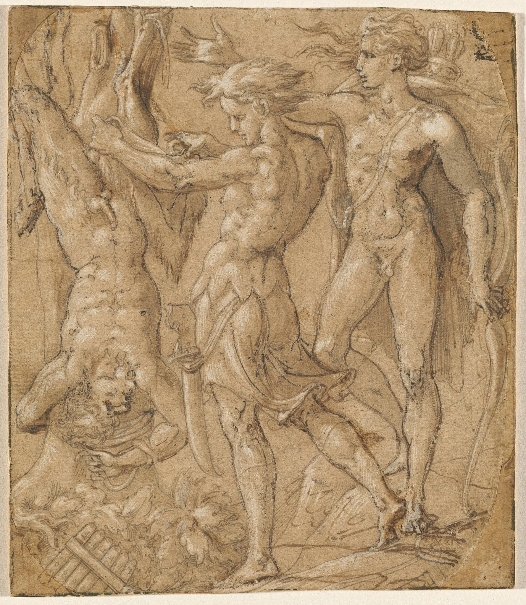 The Flaying of Marsyas, detail