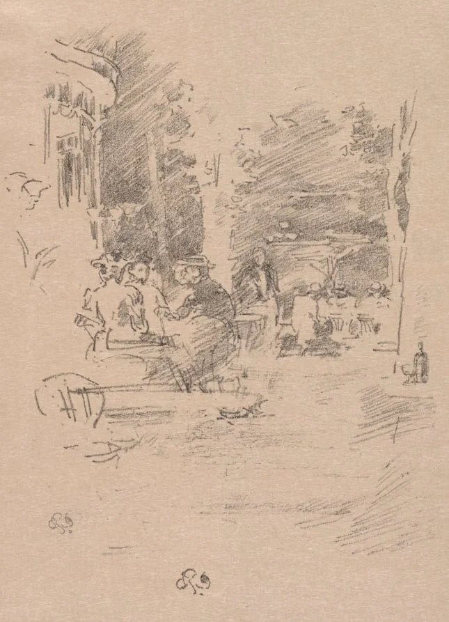 The Litte Café au Bois, detail