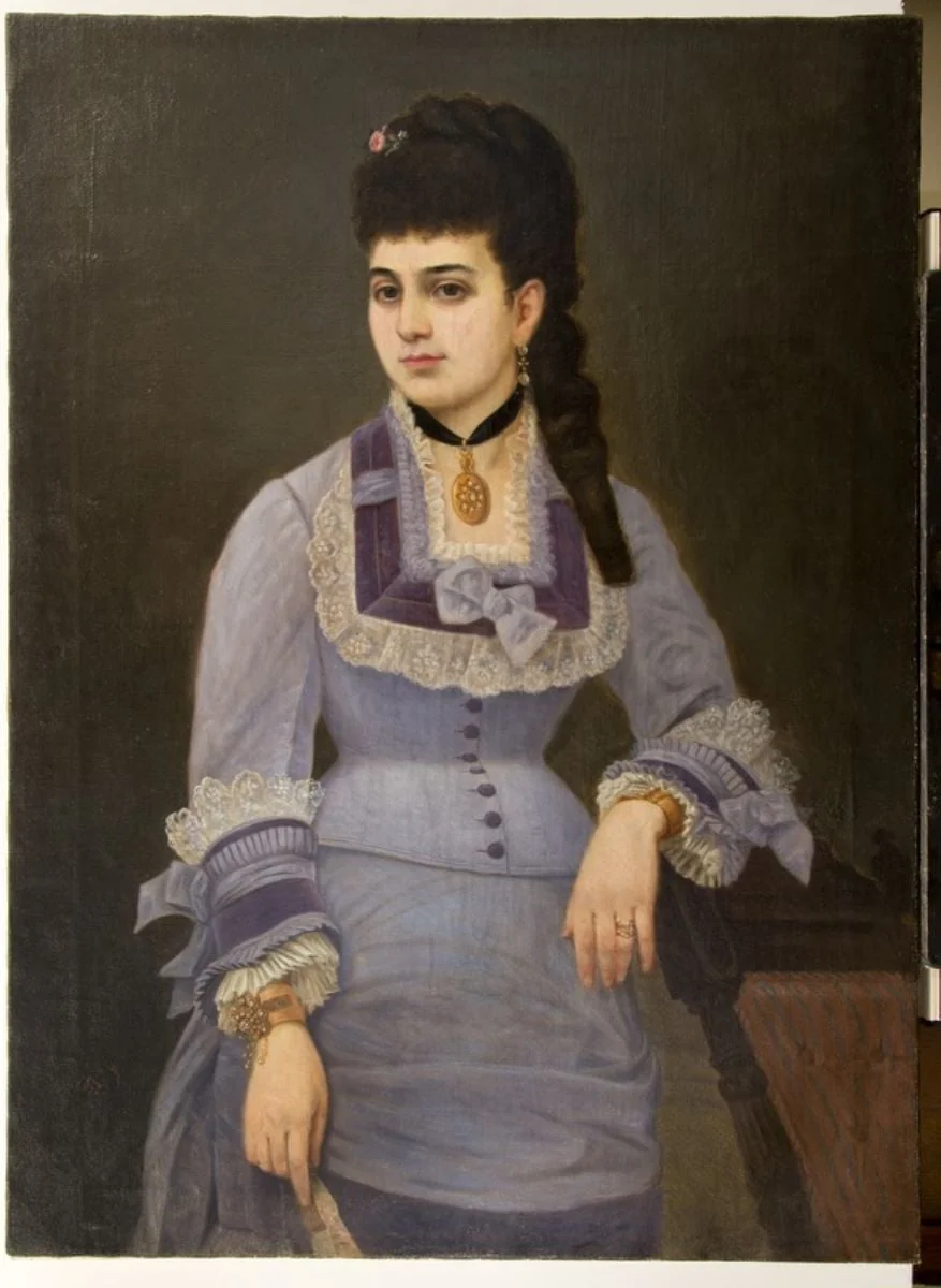 Portret de tânără, detail