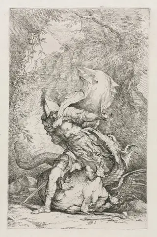 Jason and the Dragon, by Salvator Rosa, 1663