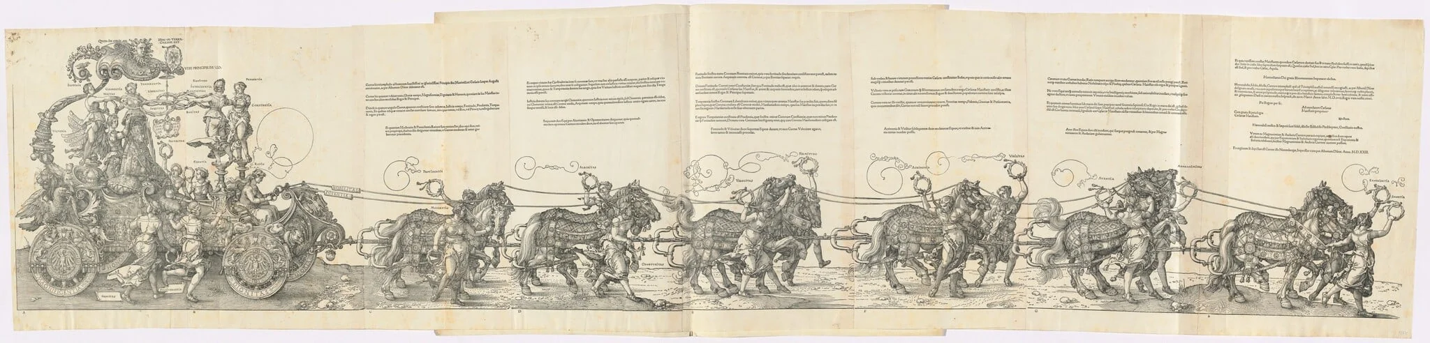 The Triumphal Chariot of Maximilian I (The Great Triumphal Car), detail