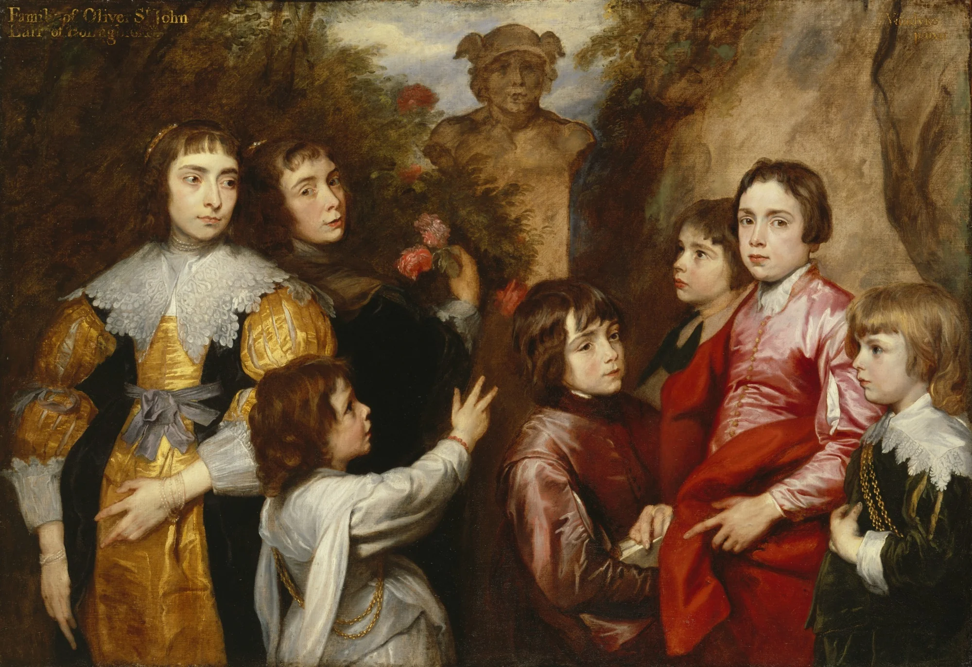 A Family Group, detail