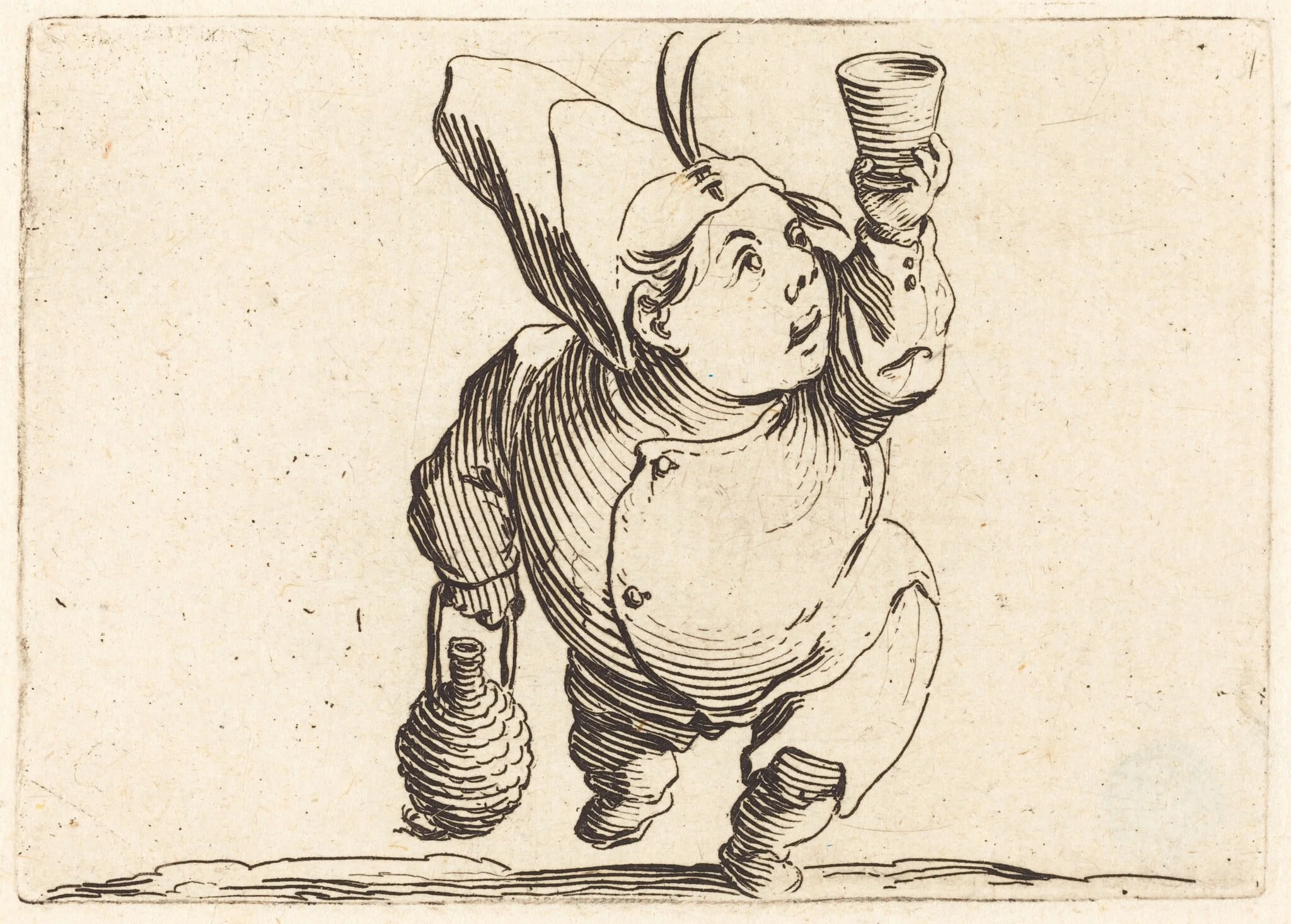 The Drinker, Front View, detail