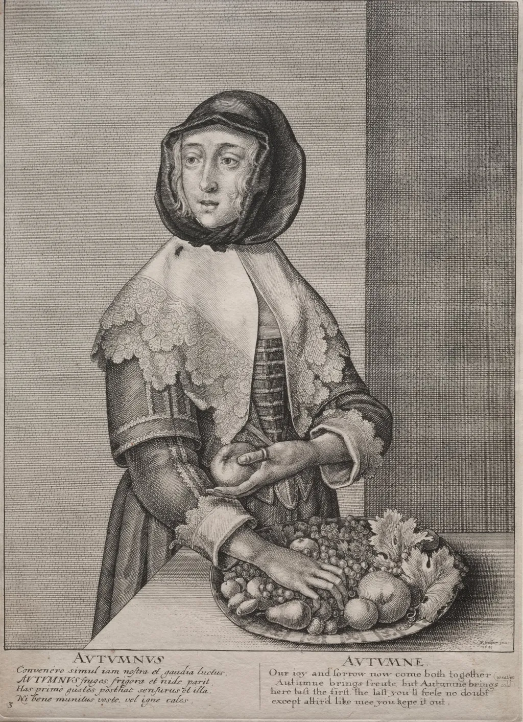 The Four Seasons:  Autumn, by Wenceslaus Hollar, 1641