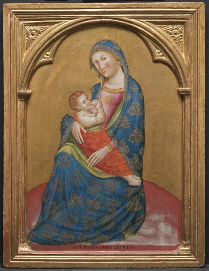 Madonna of Humility, detail