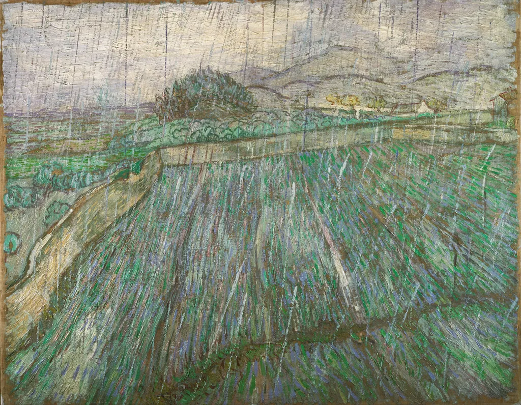 Rain, by Vincent van Gogh, oil