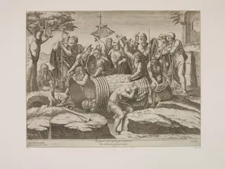 Punishment of Regulus, by Hendrick van Schoel, 1650