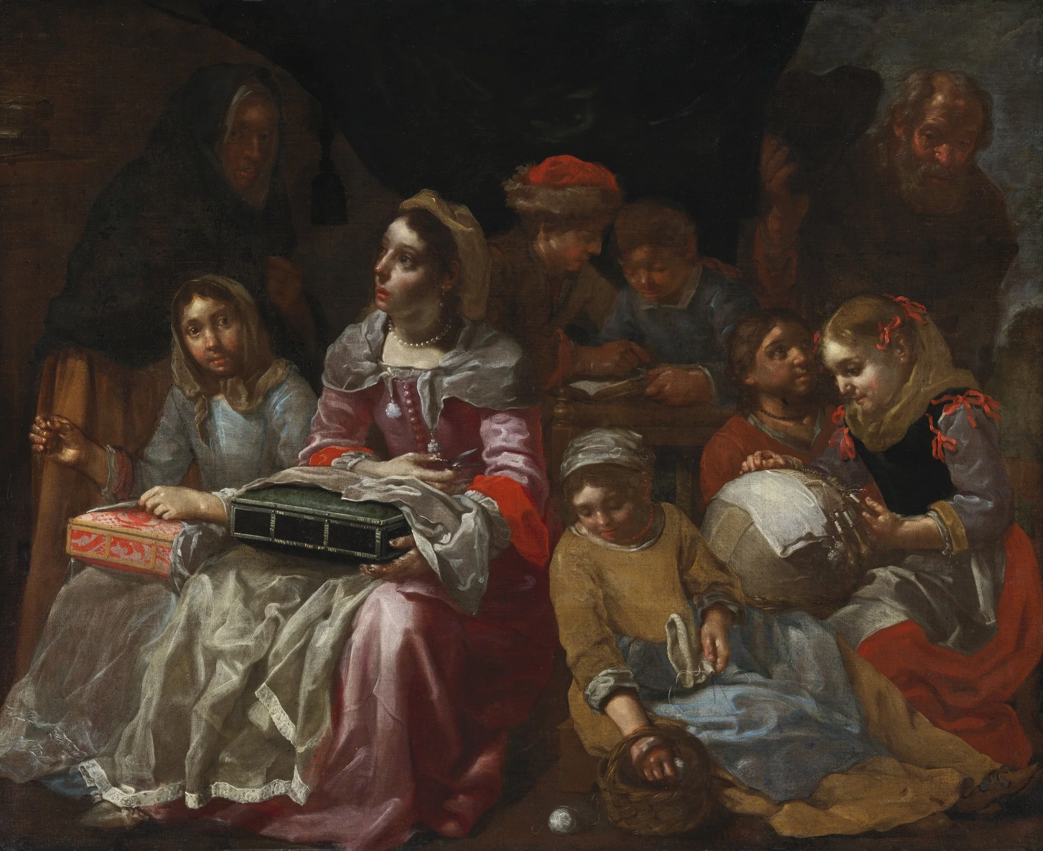 The Embroidery Shop, detail