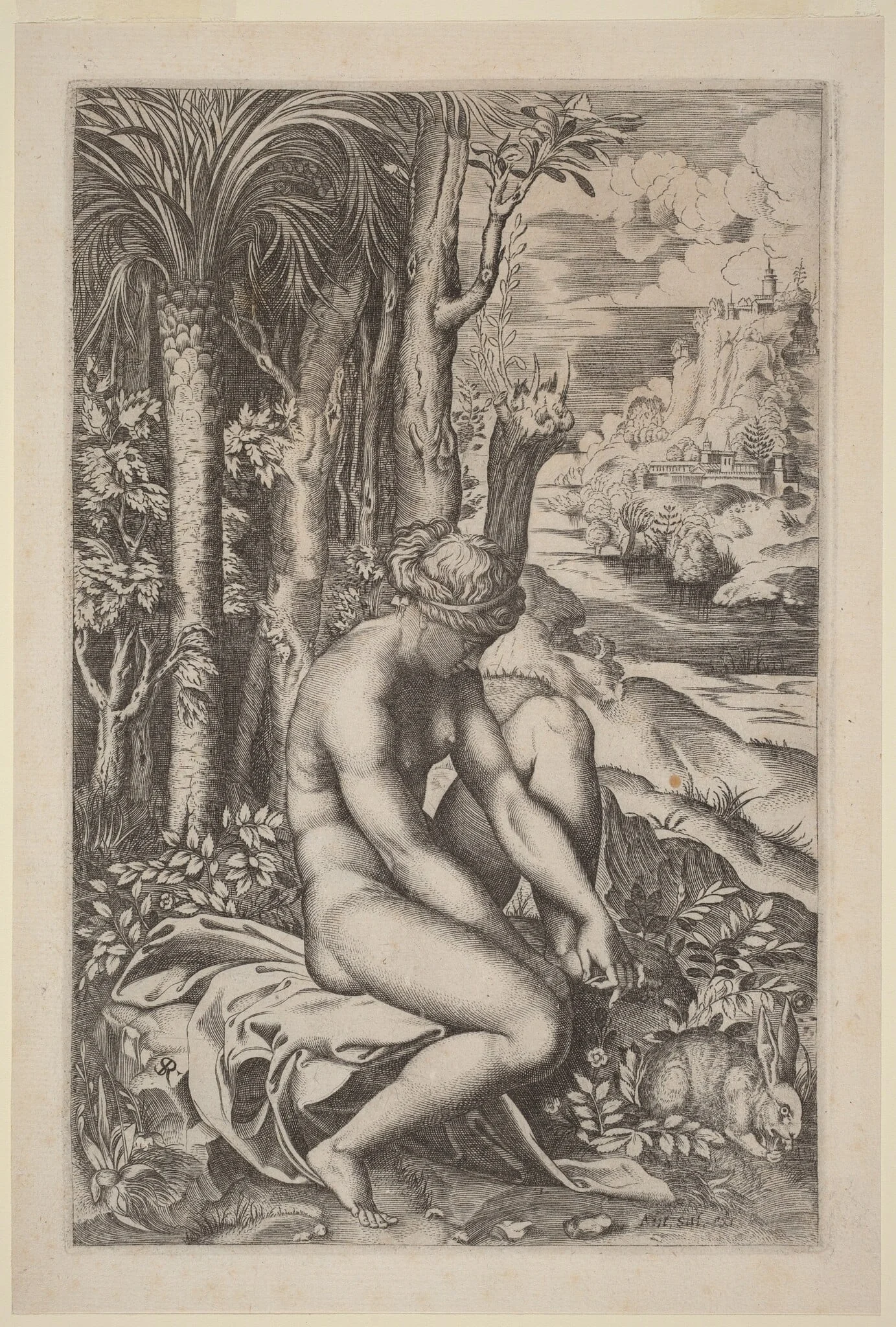 Venus Extracting a Thorn from Her Foot, detail
