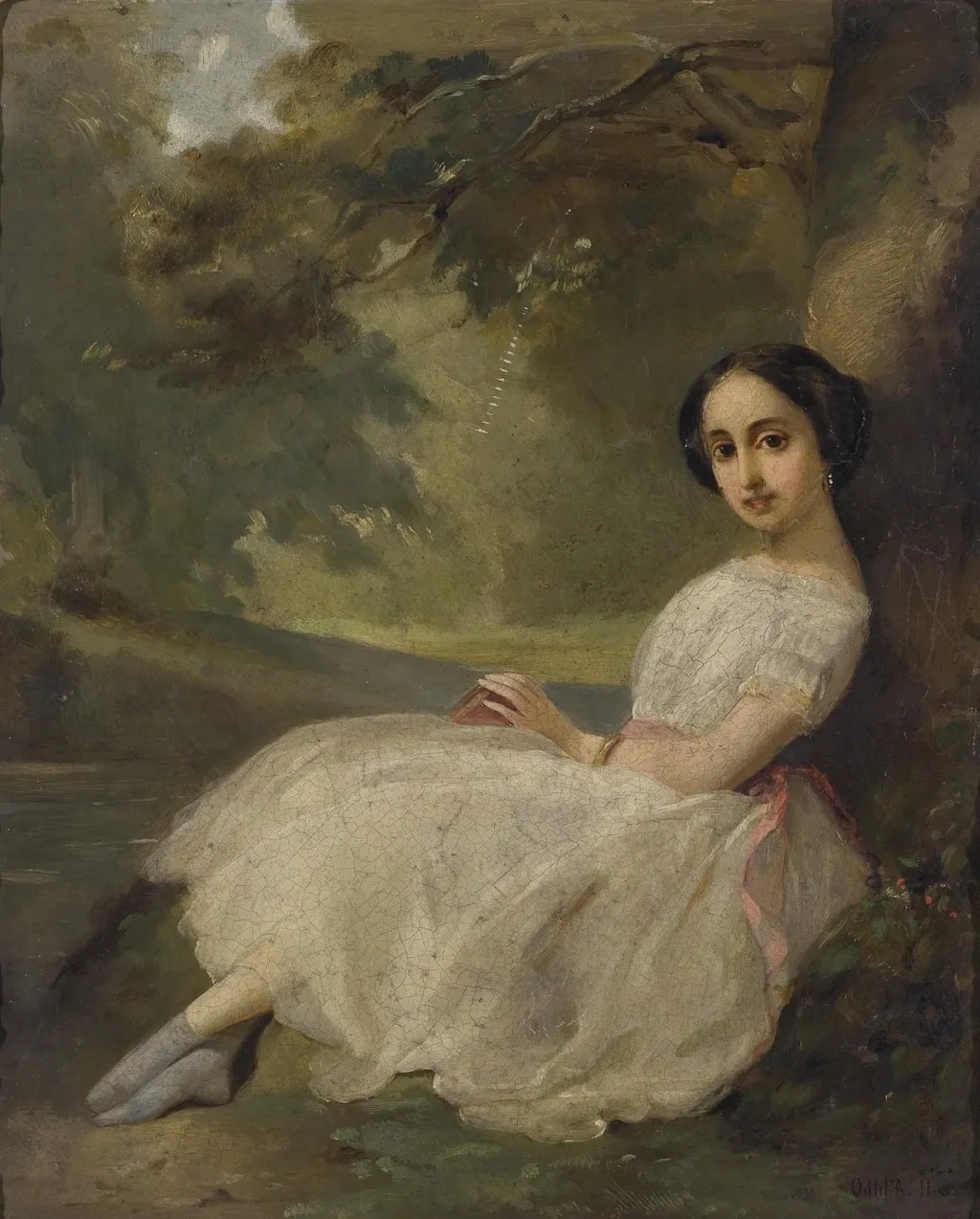 Portrait of L.L.Lazareva, by Olga Levashova, unspecified, 1855