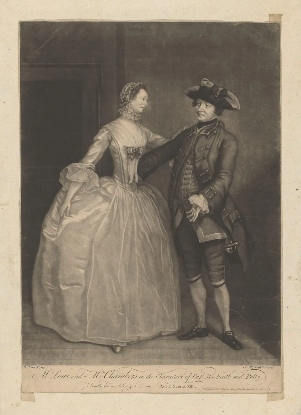 H Beard Print Collection, by James McArdell, 1752