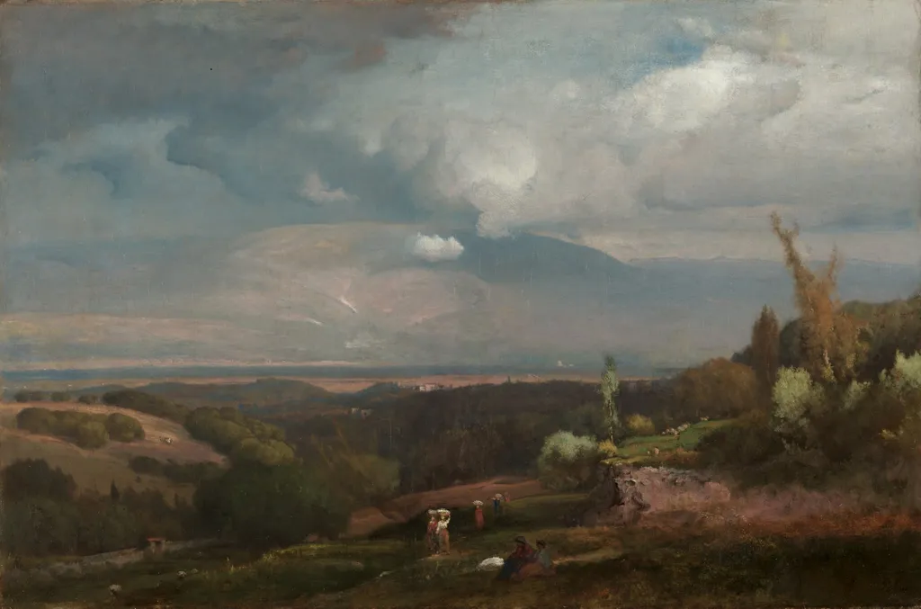 Approaching Storm from the Alban Hills, by George Inness, unspecified, 1871
