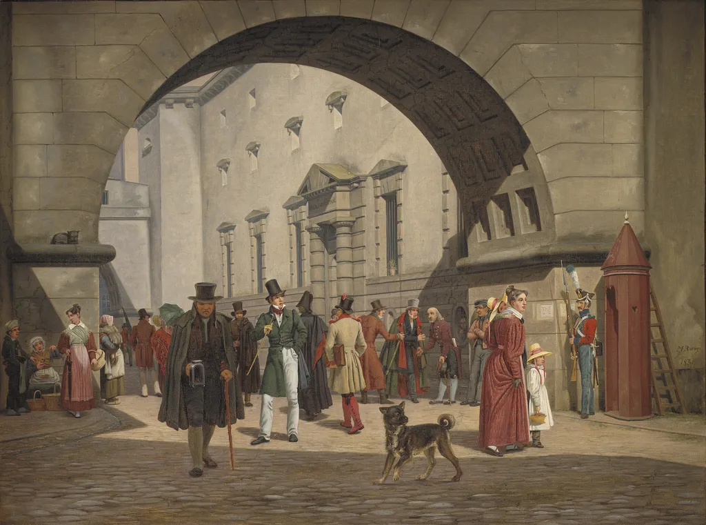 The Prison of Copenhagen, by Martinus Rørbye, oil, 1831