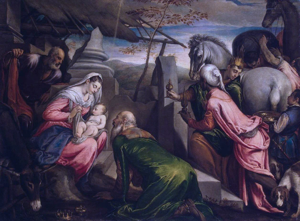 Adoration of the Magi, detail