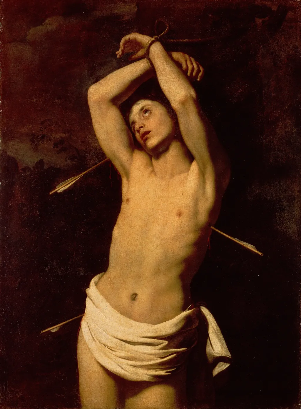 St Sebastian, by Nicolas Régnier, oil, 1620