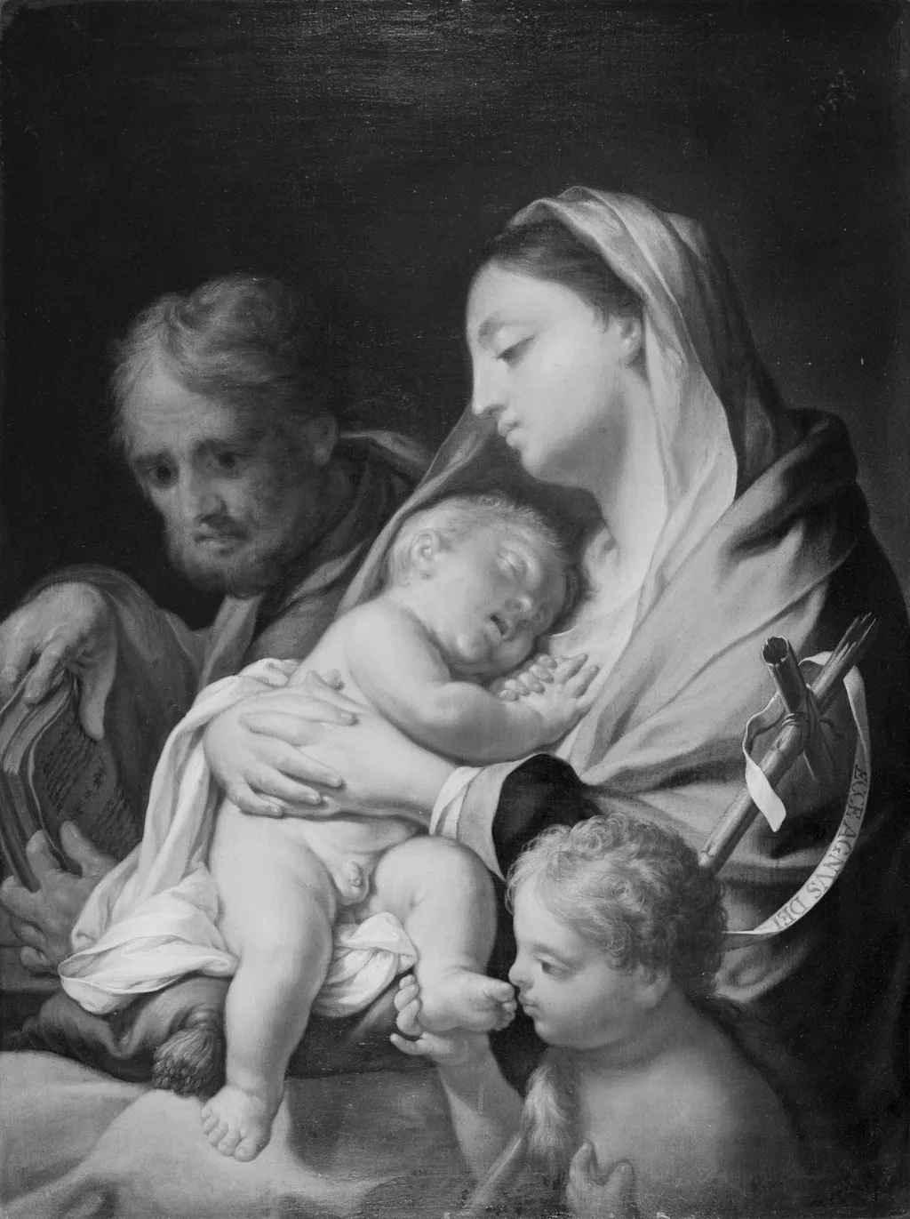 Holy Family with the Infant St. John, by Francesco Trevisani, oil, 1700