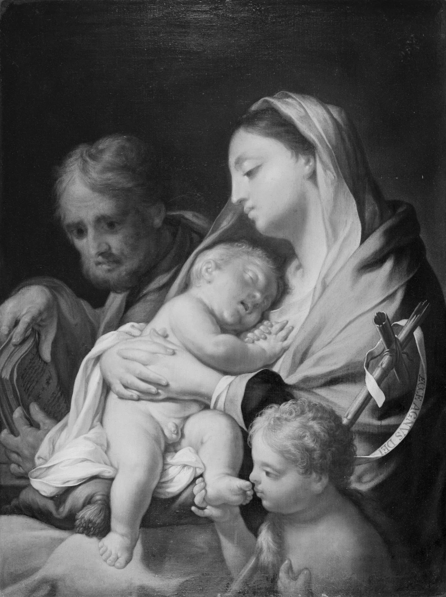 Holy Family with the Infant St. John, detail