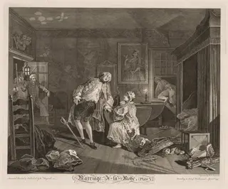 Marriage à la Mode:  The Death of the Earl, by William Hogarth, 1745