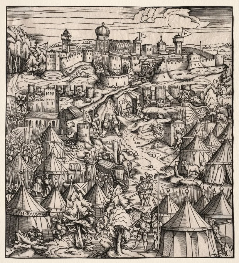 Der Weisskunig (The White King): The Siege of Padua, detail