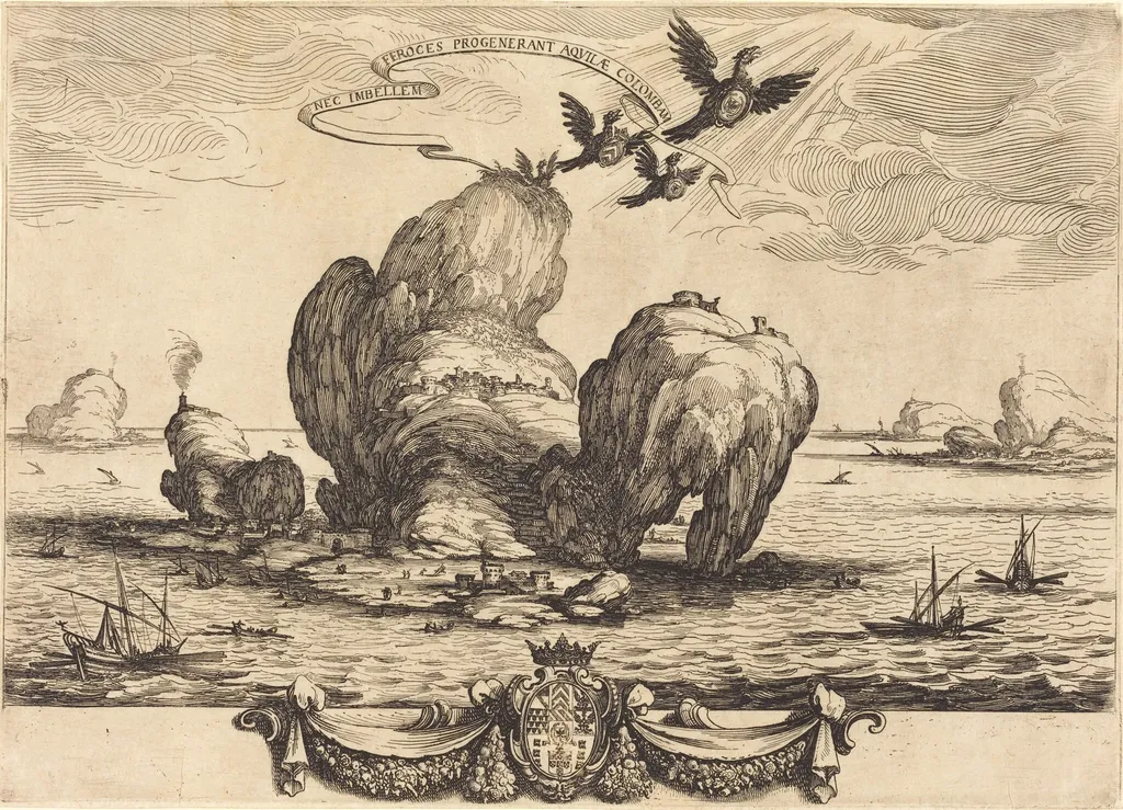 The Great Rock, by Jacques Callot, ink, 1623