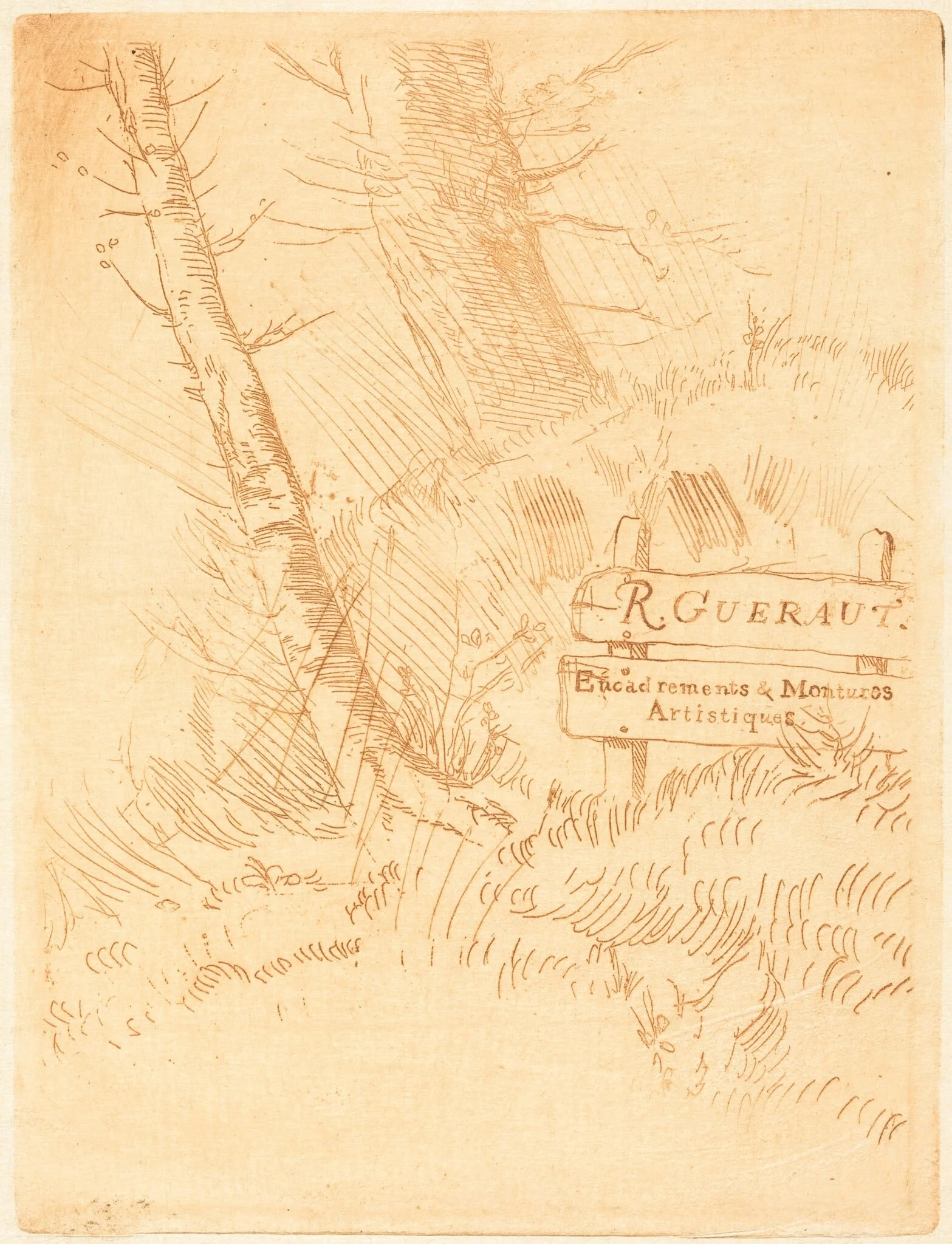 Address of R. Gueraut (Adresse de M.R. Gueraut), detail