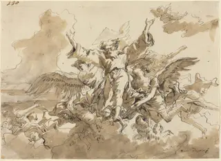 Creation of the Universe, by Giovanni Domenico Tiepolo, ink, 1766