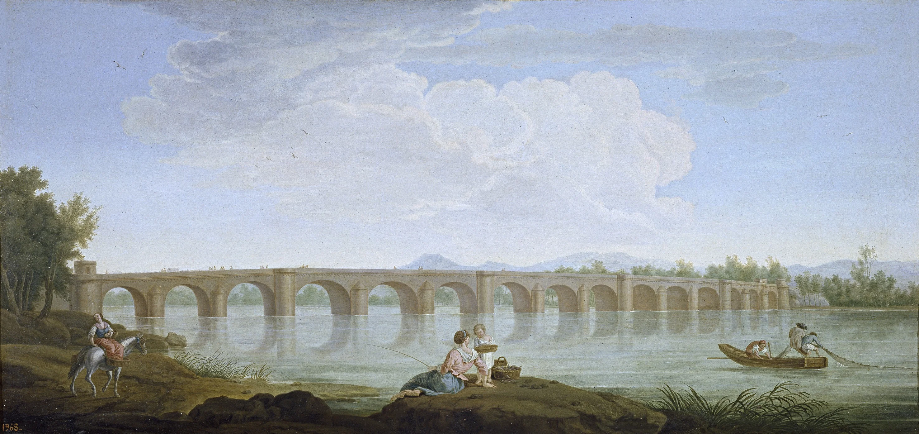 The Bridge at Molins de Rey, detail