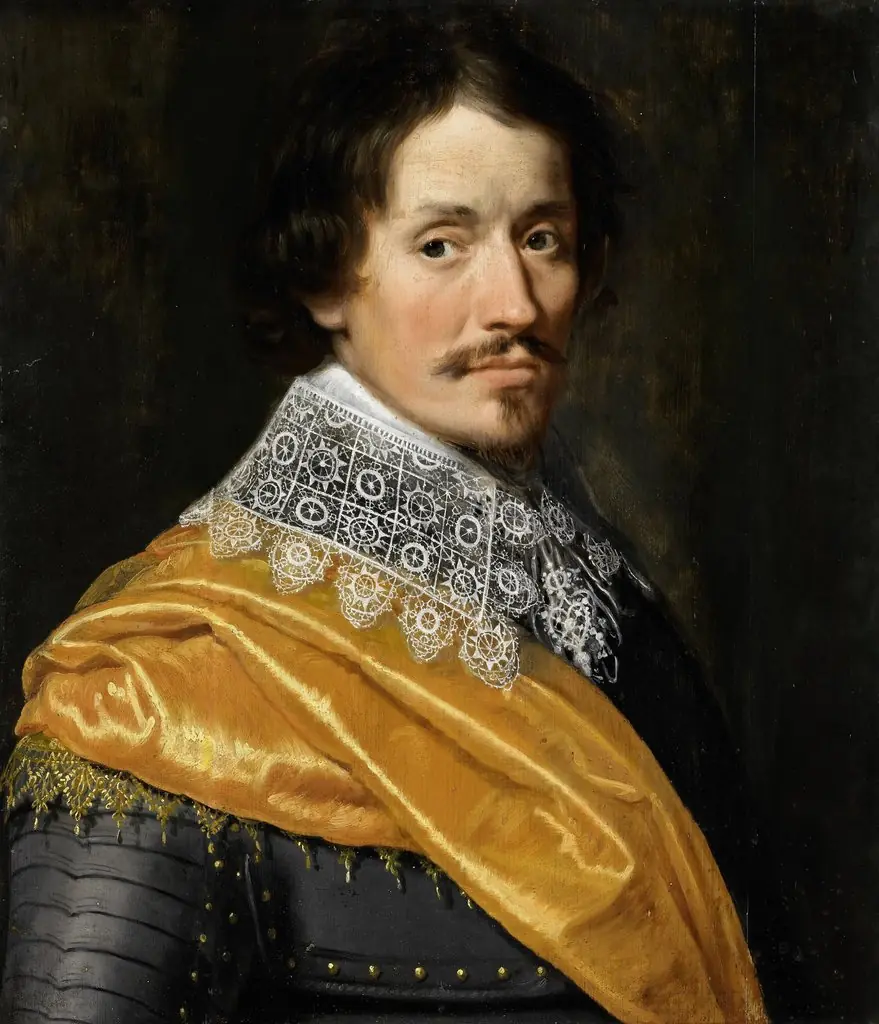 Portrait of an officer, by Wybrand de Geest, oil, 1630