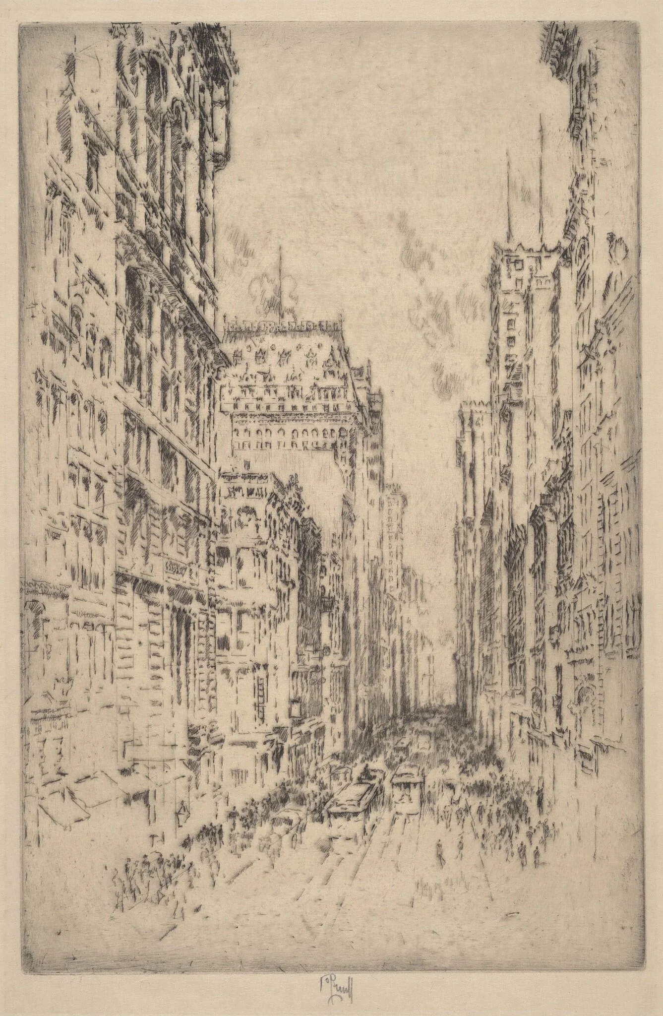 Lower Broadway, detail