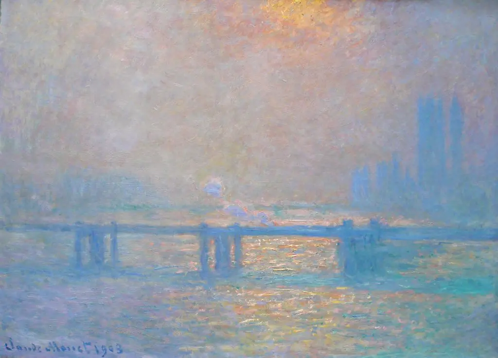 Charing Cross Bridge, The Thames, by Claude Monet, oil, 1903