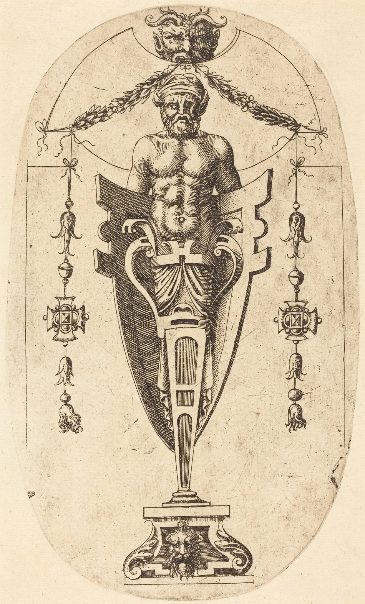 Man in a Niche, detail