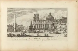S. Pietro, by Israël Silvestre, ink, 1650