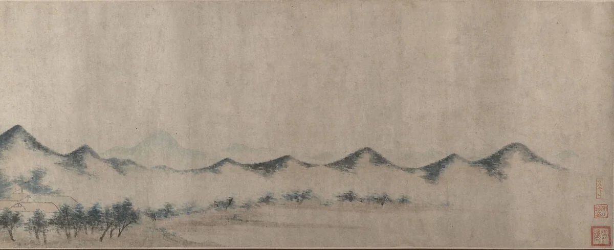 明/清 佚名 仿方從義 巢雲圖 卷|Landscape, detail