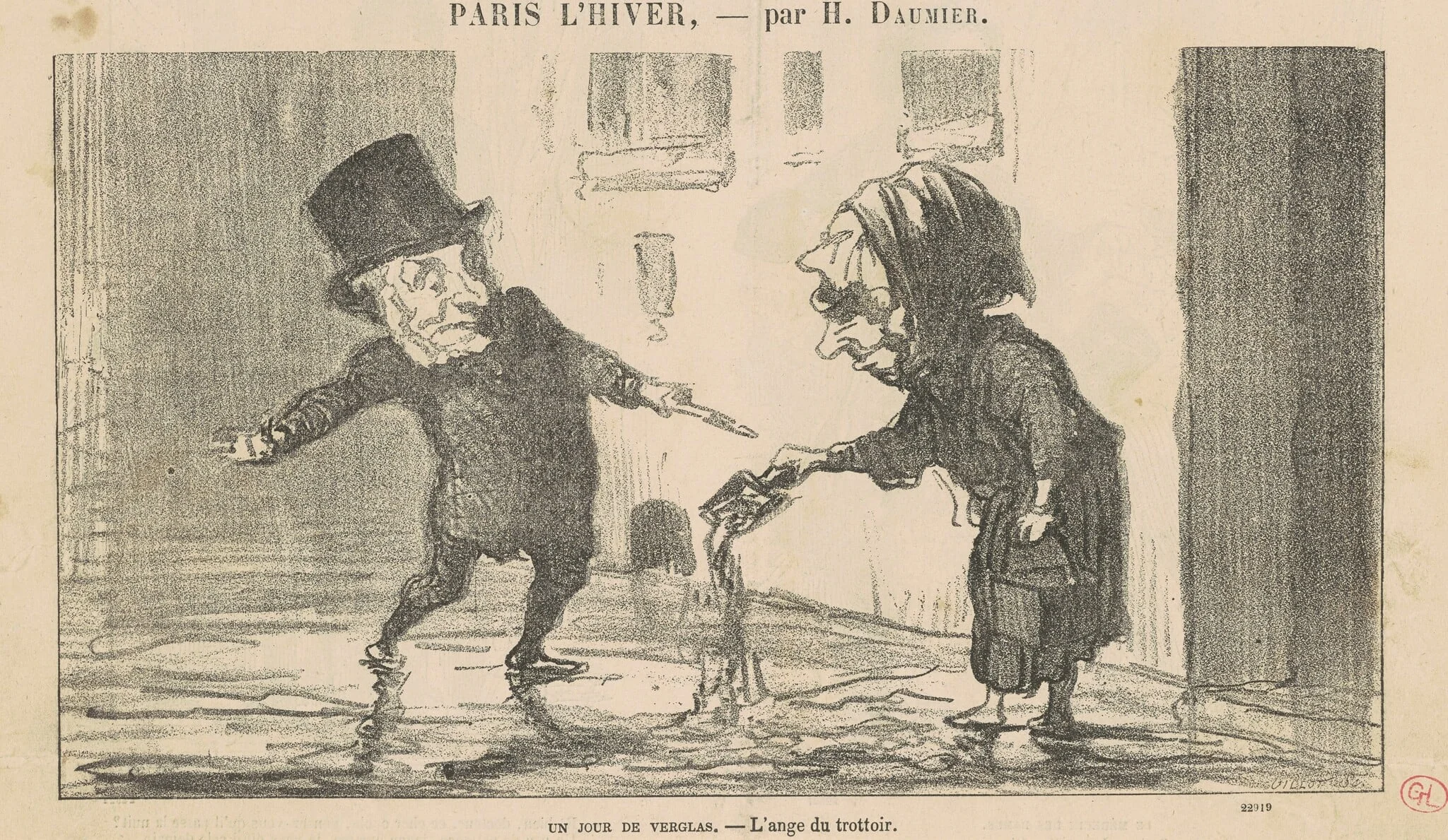 Un jour de verglas, detail