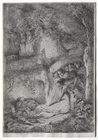The Discovery of the Bodies of Saints Peter and Paul, by Giovanni Benedetto Castiglione, 1650