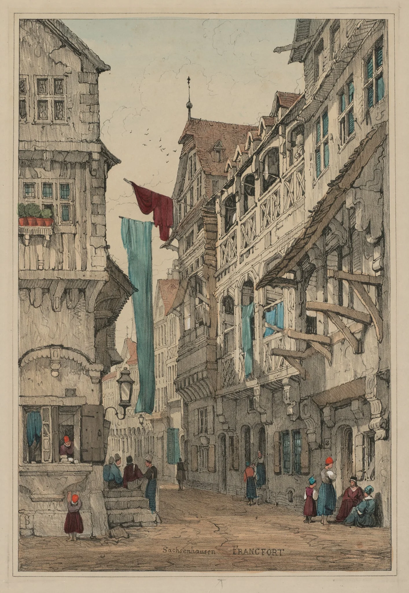 Facisimilies of Sketches made in Flanders and Germany: Sachsenhausen Francfort, detail