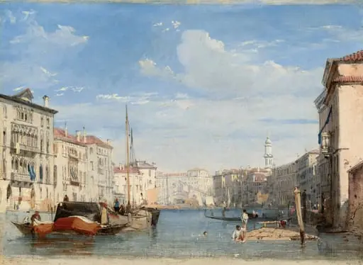 The Grand Canal, by Richard Parkes Bonington, oil, 1826